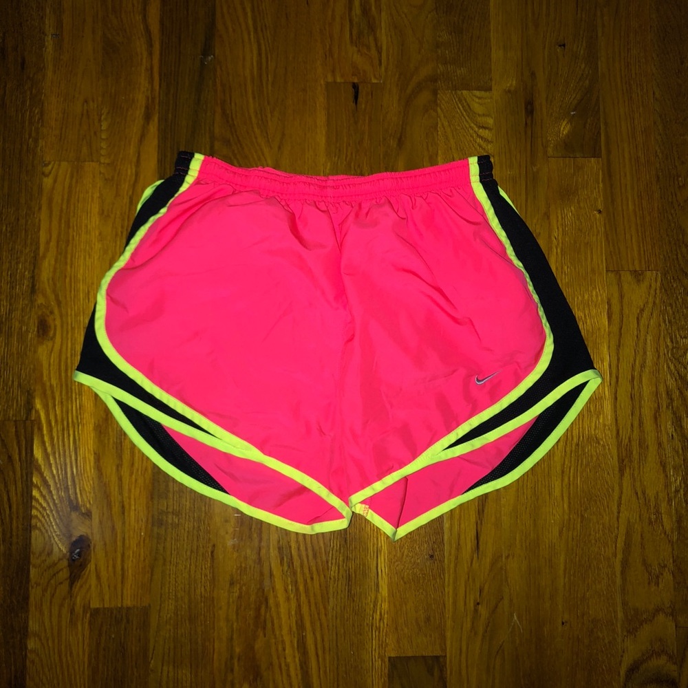 Pink and Yellow Nike Shorts